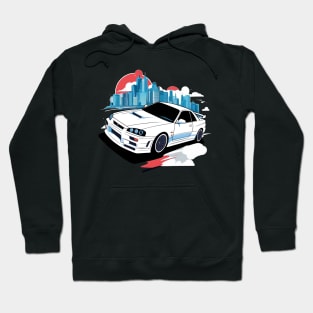 Nissan Skyline R34 GTR Gift Idea Hoodie